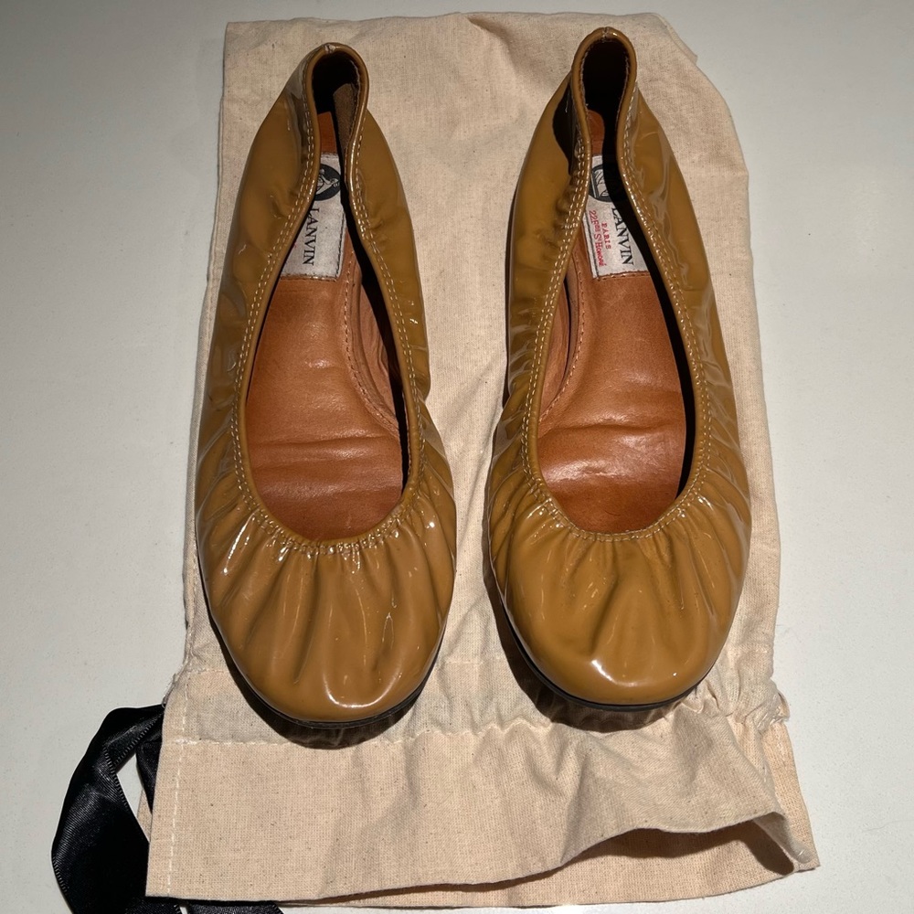 Lanvin Patent Leather Ballet Flats